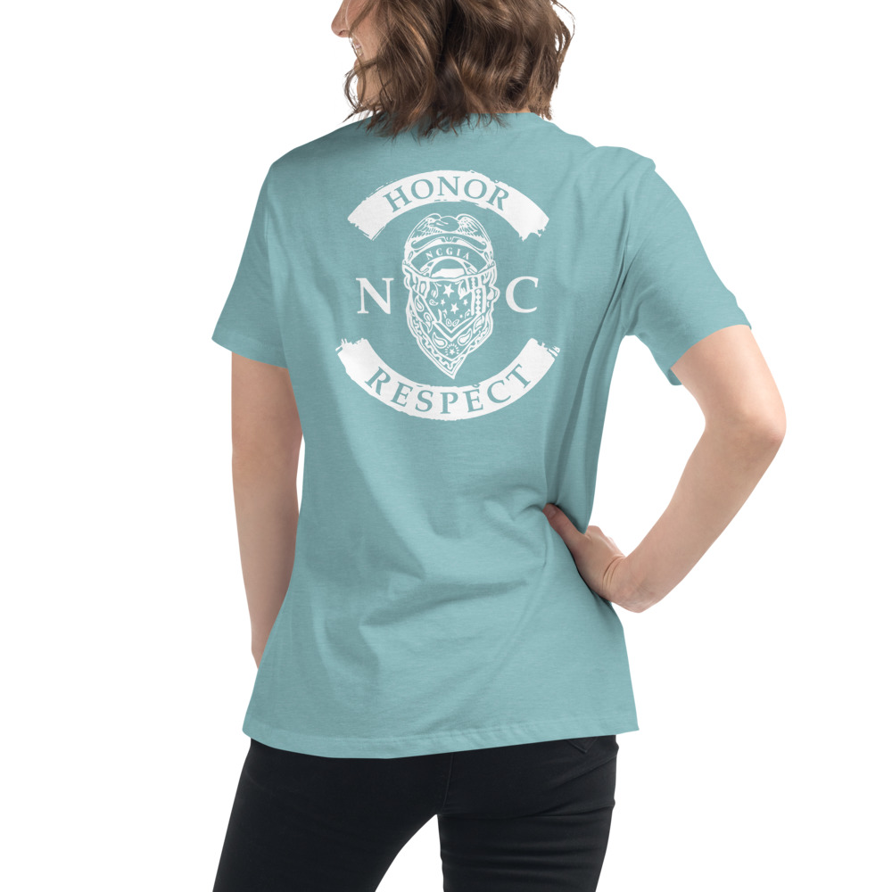 Texas Rangers SAAG Women Blue Burnout Light Long Sleeve Hooded T-Shirt