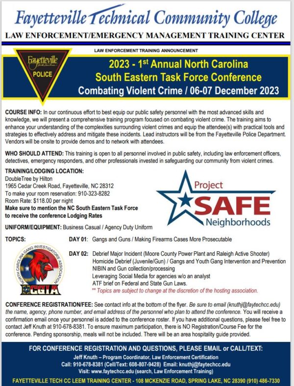 Events for June 2024 NCGIA North Carolina Gang Investigators